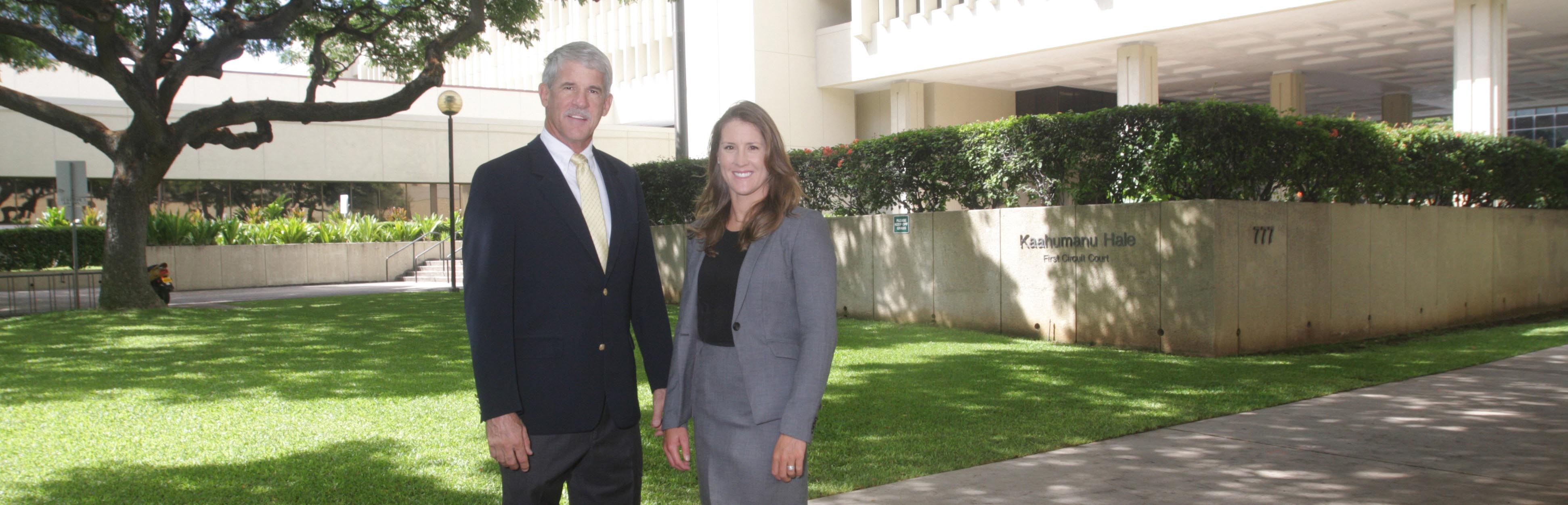 Honolulu Injury Lawyers William Lawson and Amy Woodward